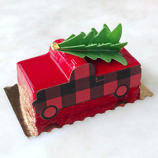 Apple Cinnamon Gingerbread Buche de Noel 2019