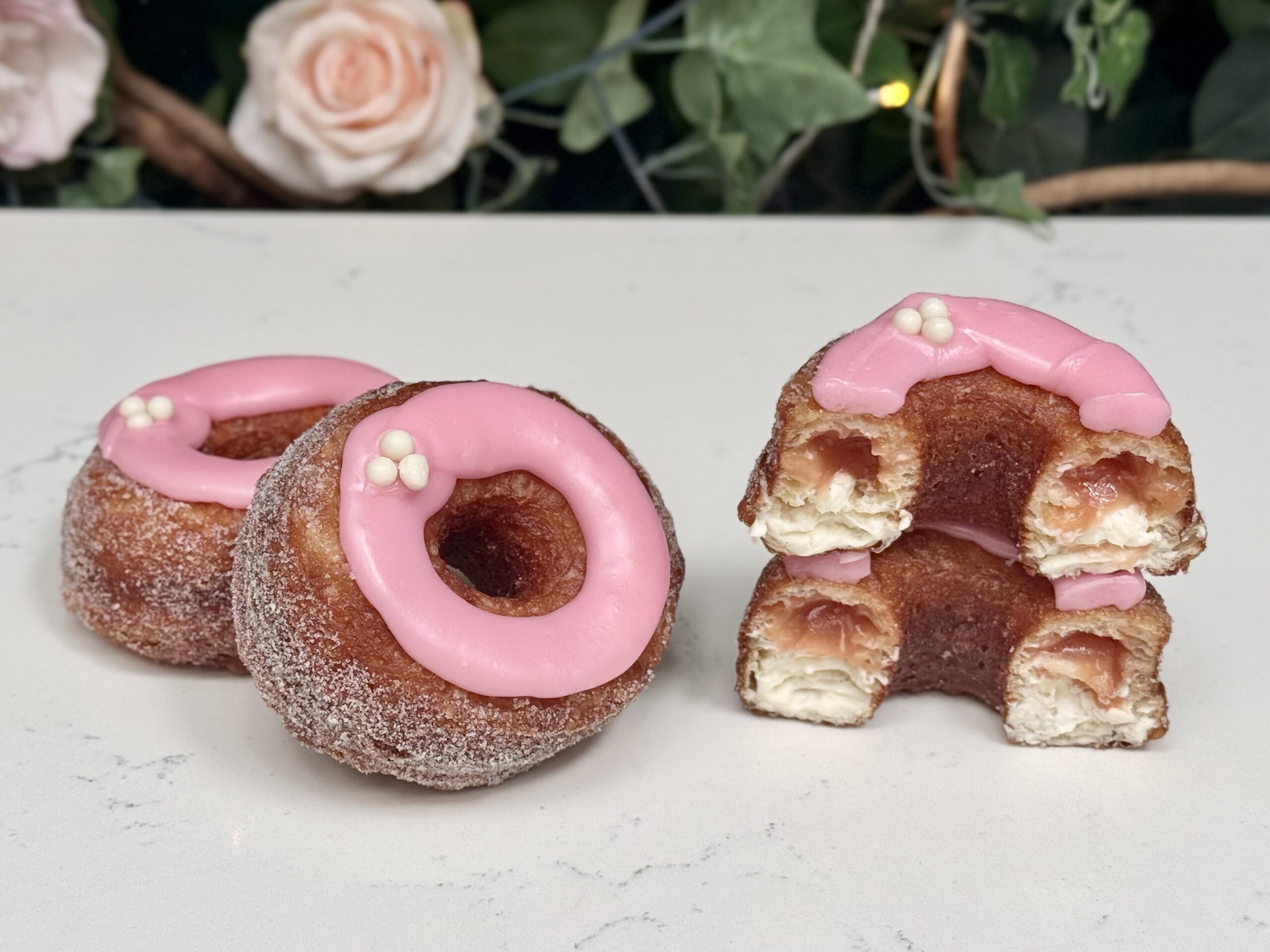 Feb 2026 Cronut - white peach & lychee