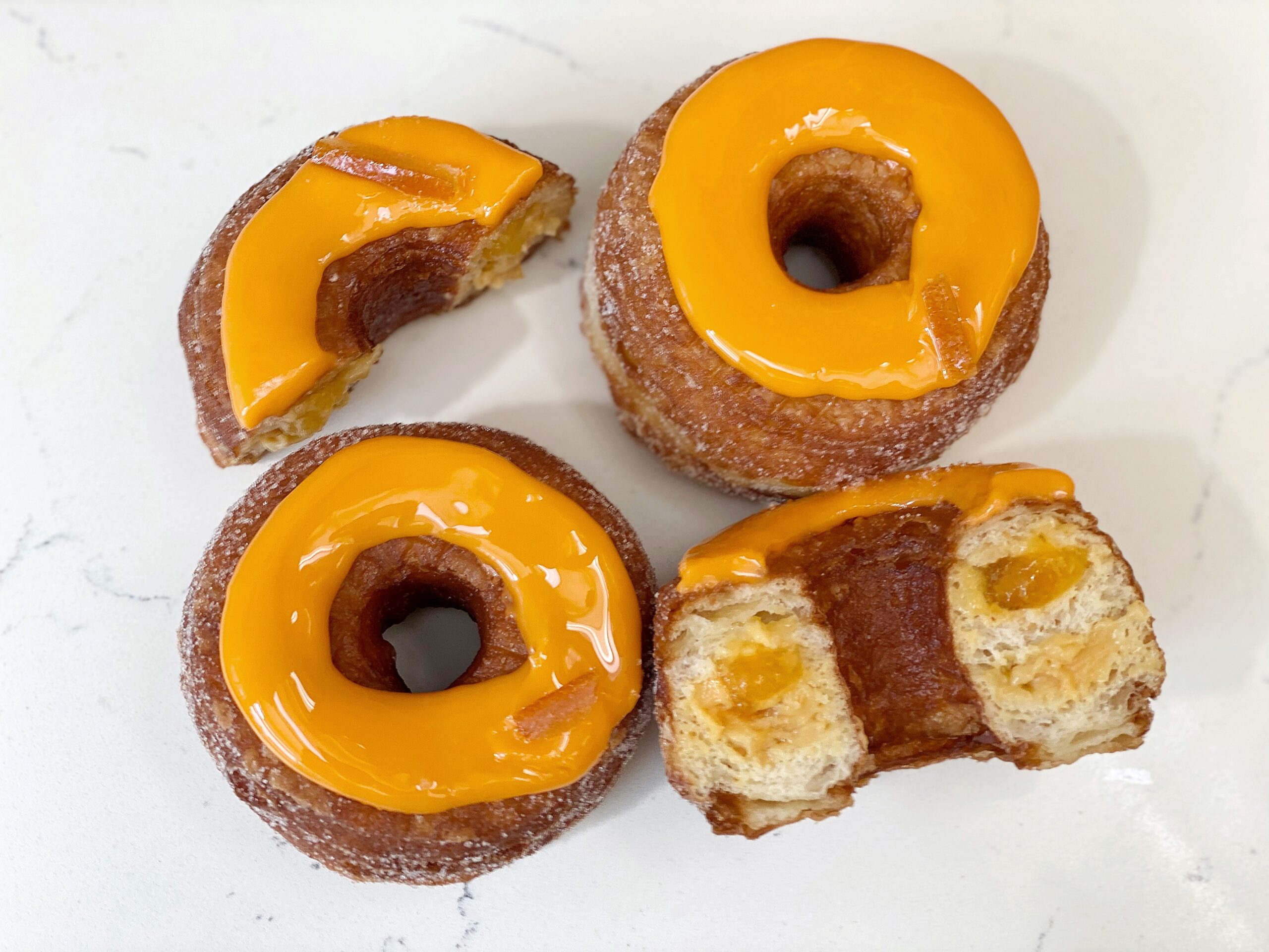January 2022 Cronut Caramel Flan & Orange Marmalade
