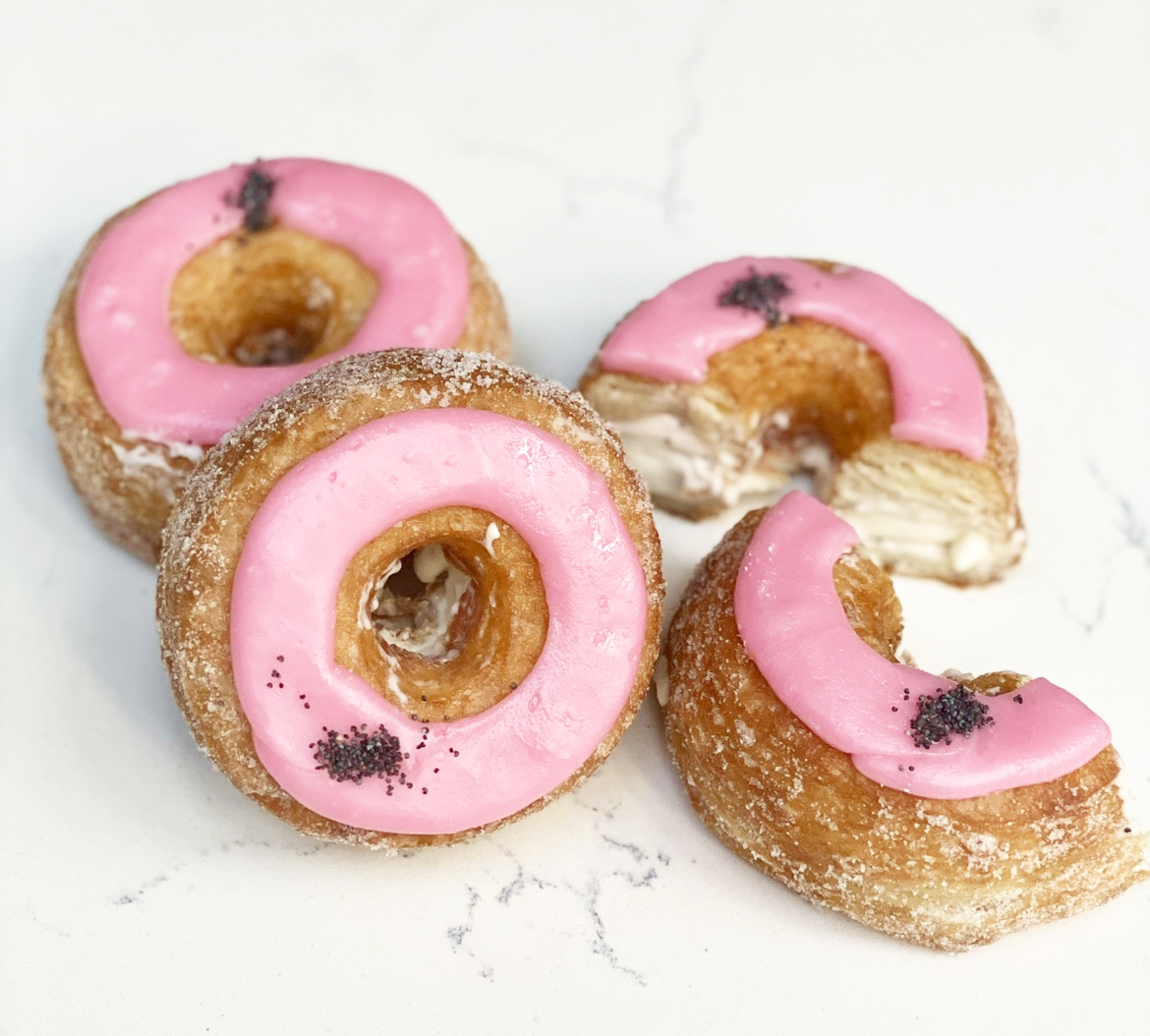 May 2022 Cronut Strawberry Poppyseed Mascarpone Buttermilk