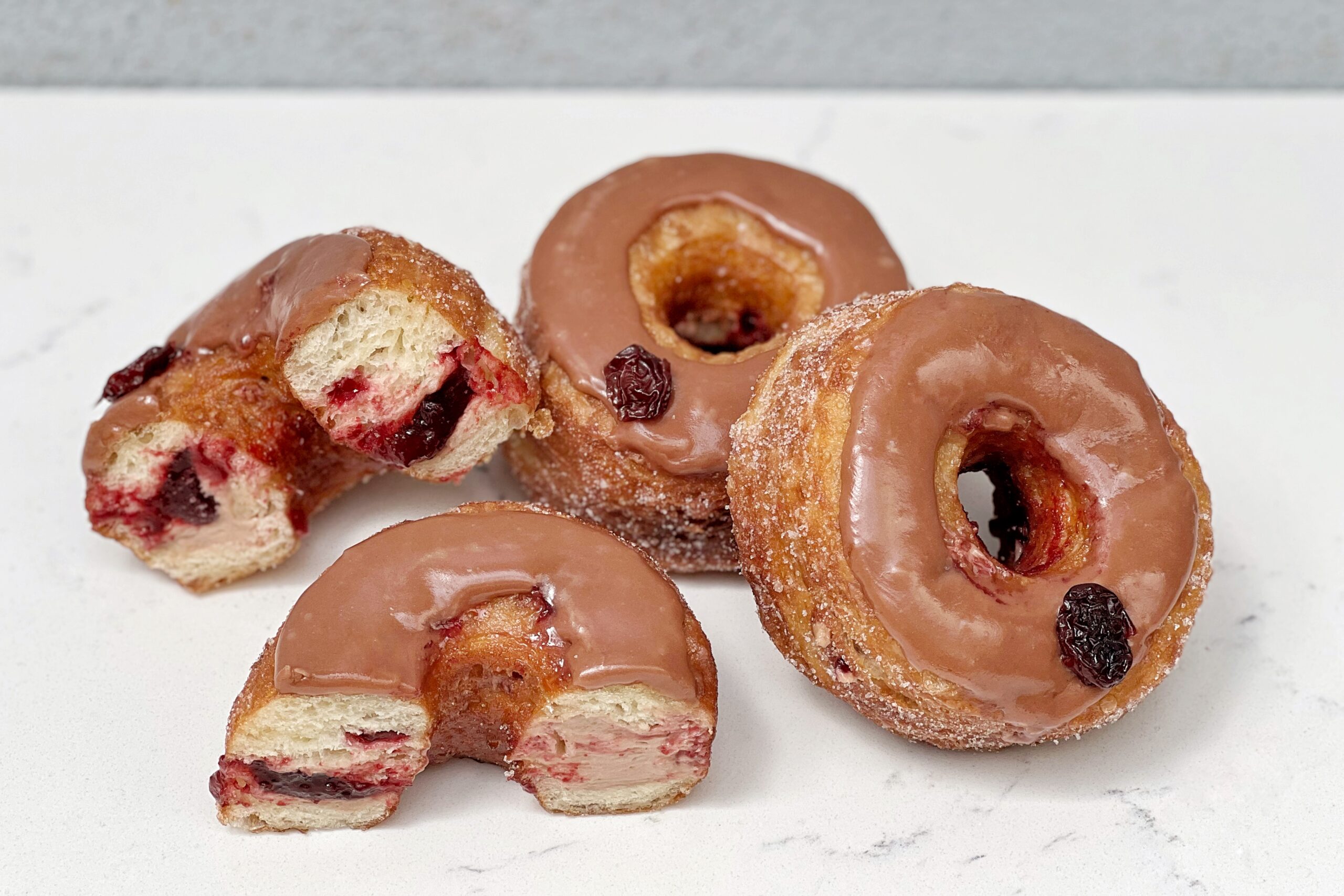 October 2022 Cronut - Cherry & Cappuccino